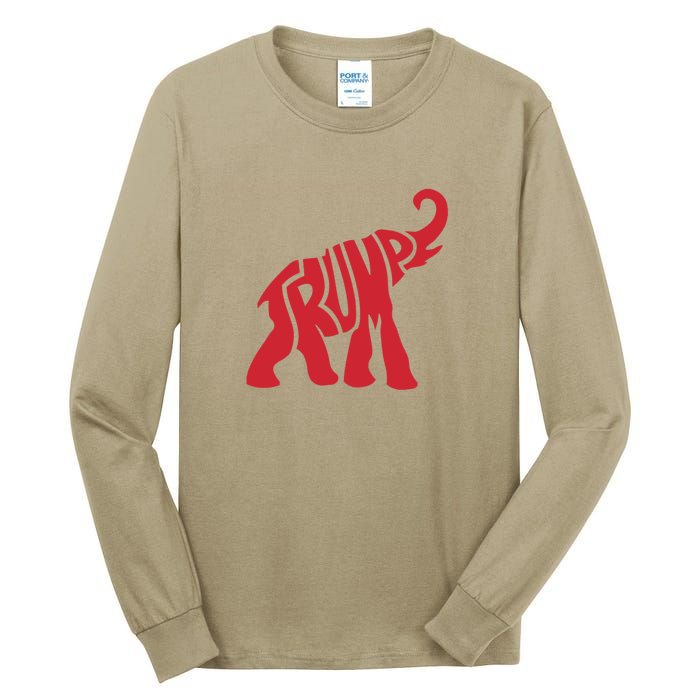 Pro Trump Elephant Trump 2024 Ultra Maga 2 Tall Long Sleeve T-Shirt