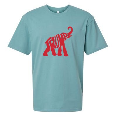 Pro Trump Elephant Trump 2024 Ultra Maga 2 Sueded Cloud Jersey T-Shirt