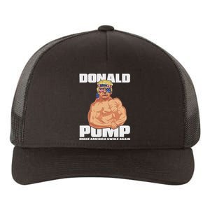 Patriotic Trump Funny July 4th Donald Pump Yupoong Adult 5-Panel Trucker Hat