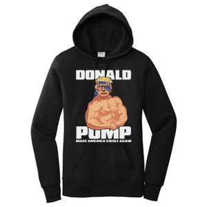 Patriotic Trump Funny July 4th Donald Pump Women's Pullover Hoodie