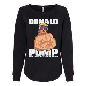 Patriotic Trump Funny July 4th Donald Pump Womens California Wash Sweatshirt