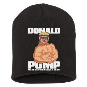 Patriotic Trump Funny July 4th Donald Pump Short Acrylic Beanie