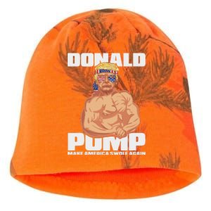 Patriotic Trump Funny July 4th Donald Pump Kati - Camo Knit Beanie