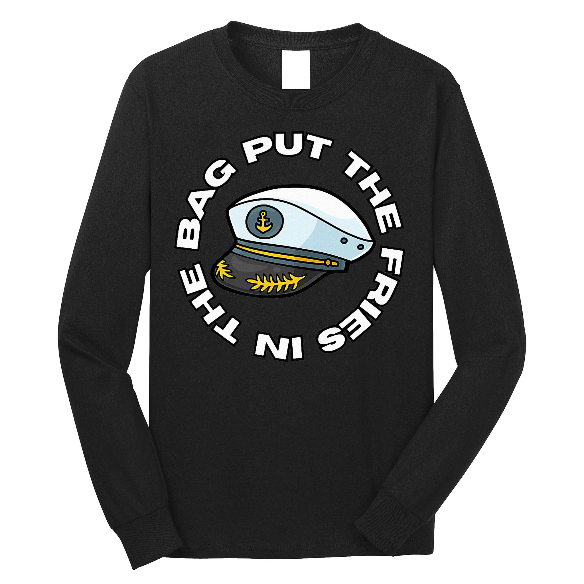 Put The Fries In The Bag Wots Josh Block Long Sleeve Shirt