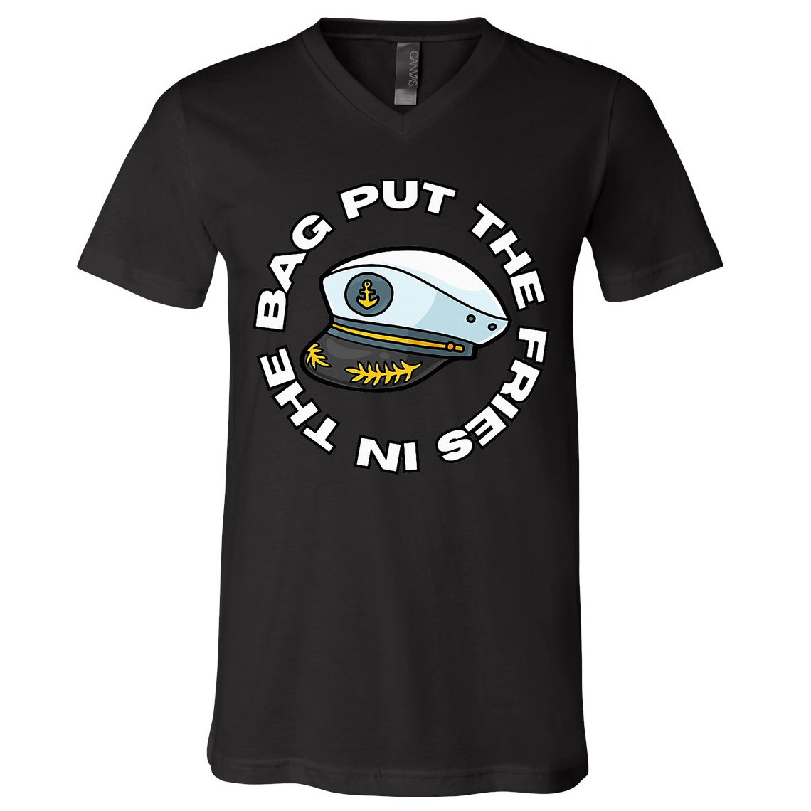 Put The Fries In The Bag Wots Josh Block V-Neck T-Shirt