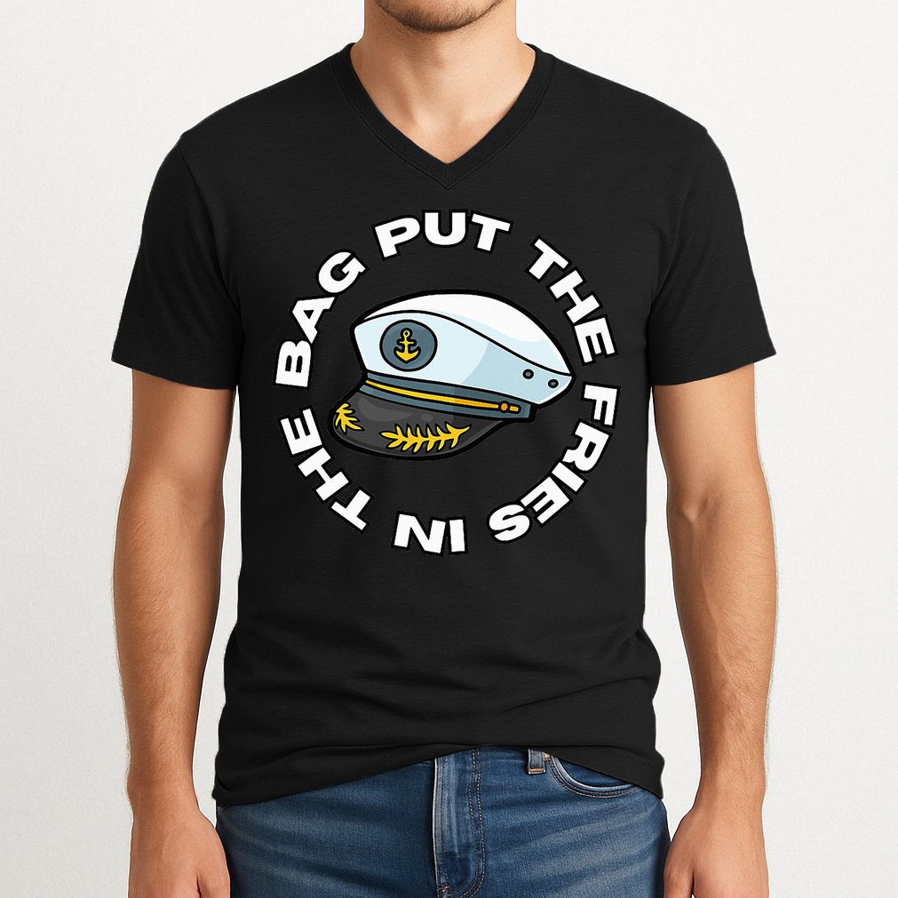 Put The Fries In The Bag Wots Josh Block V-Neck T-Shirt