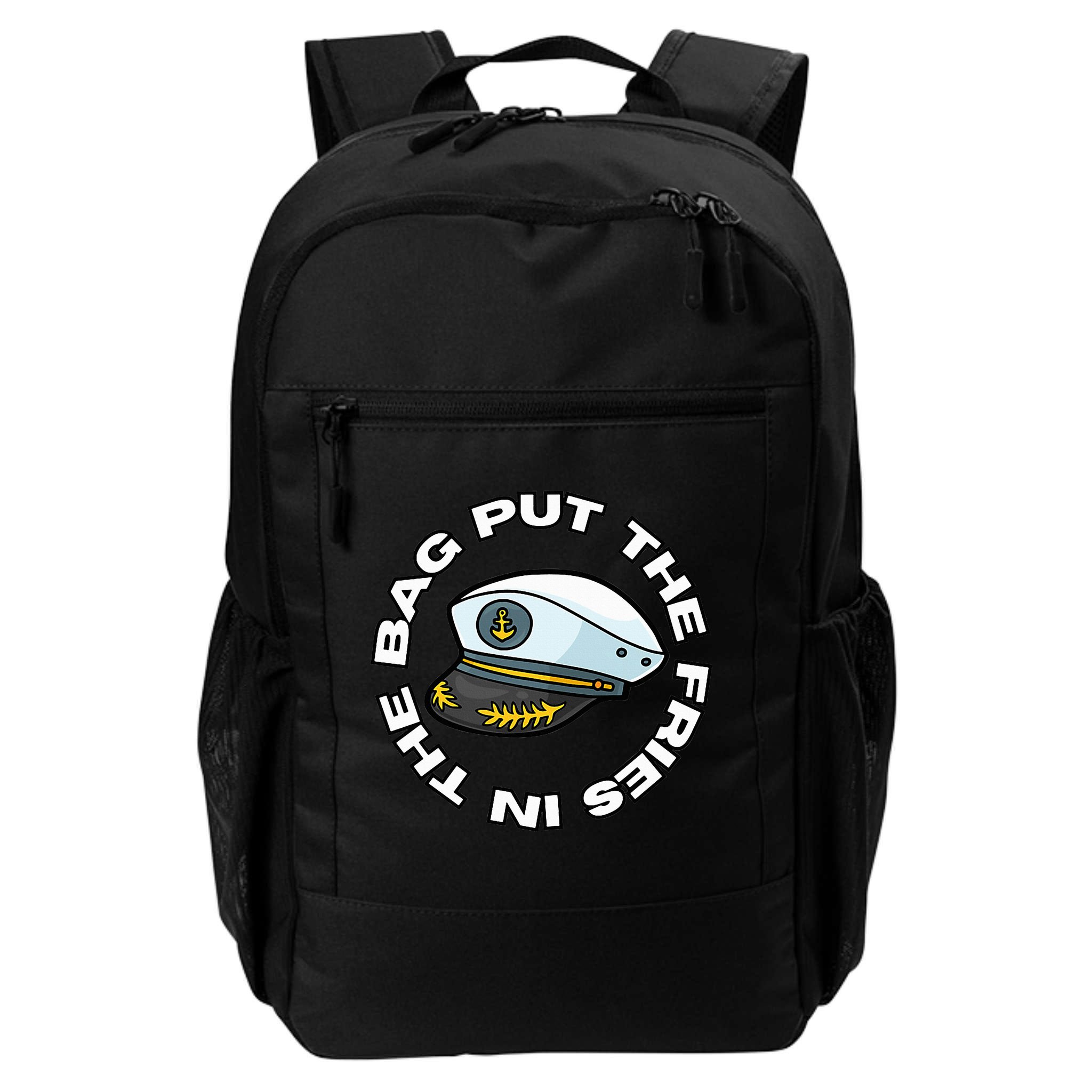 Put The Fries In The Bag Wots Josh Block Backpack