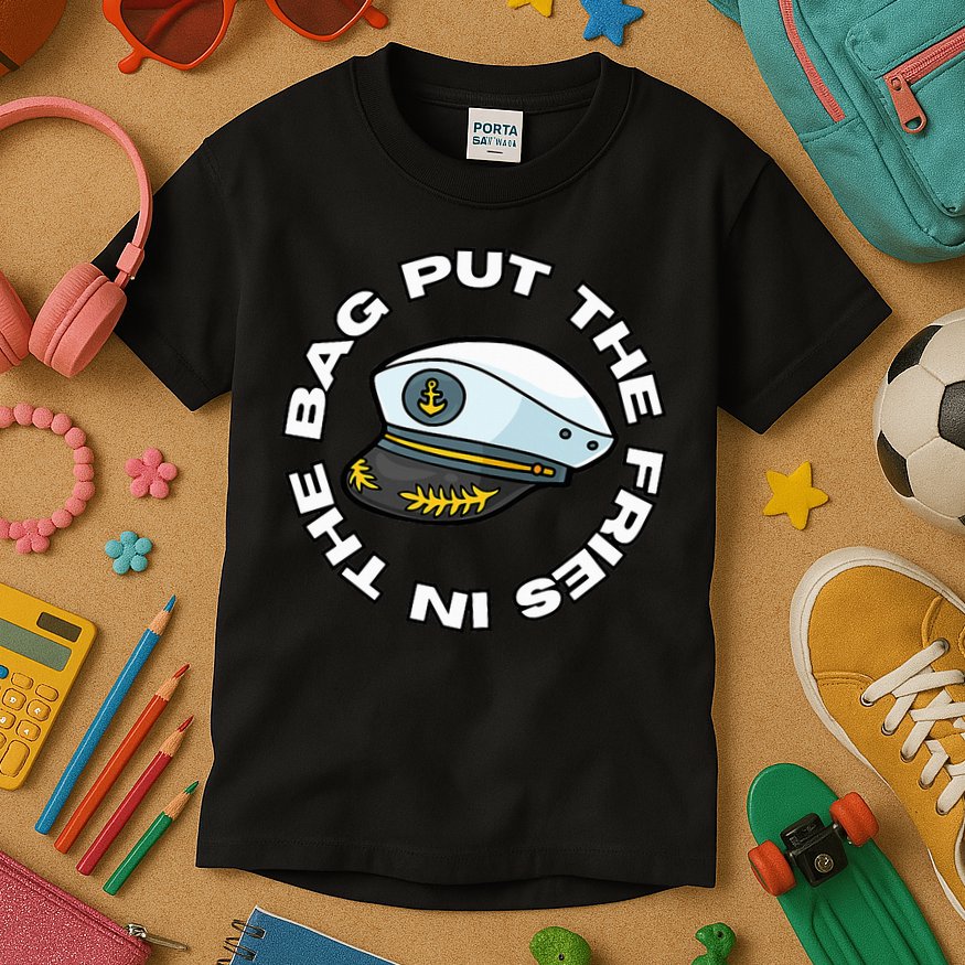 Put The Fries In The Bag Wots Josh Block Kids T-Shirt