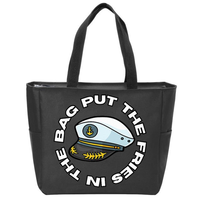 Put The Fries In The Bag Wots Josh Block Zip Tote Bag