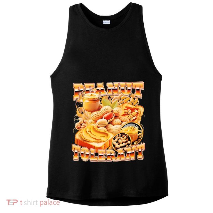 Peanut Tolerant Funny Ladies PosiCharge Tri-Blend Wicking Tank