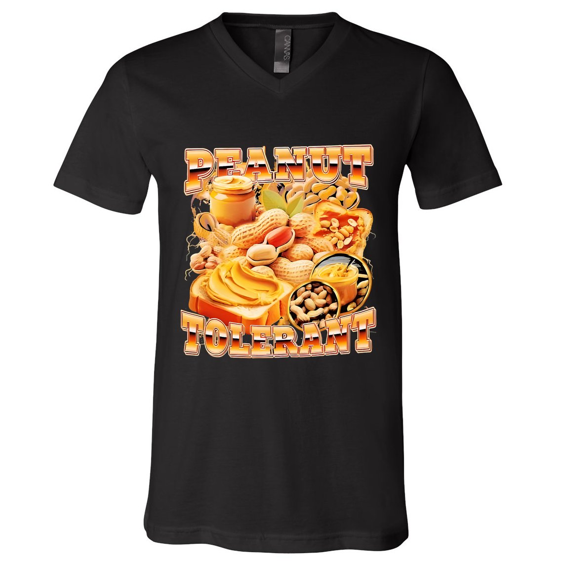 Peanut Tolerant Funny V-Neck T-Shirt