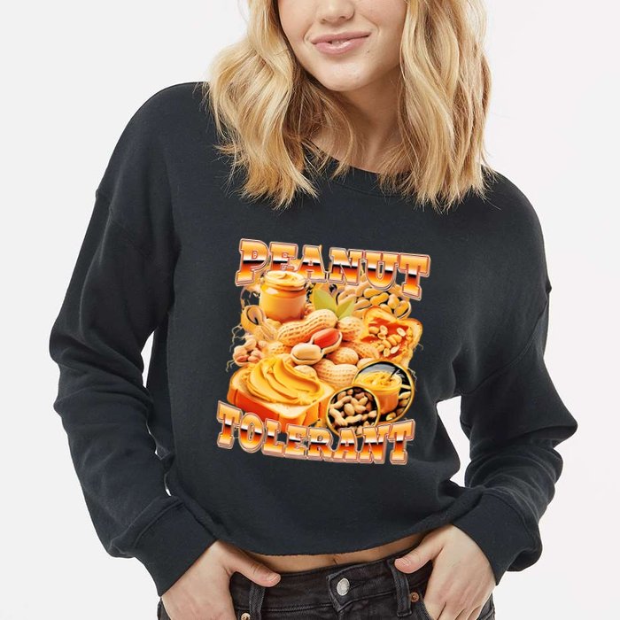 Peanut Tolerant Funny Cropped Pullover Crew