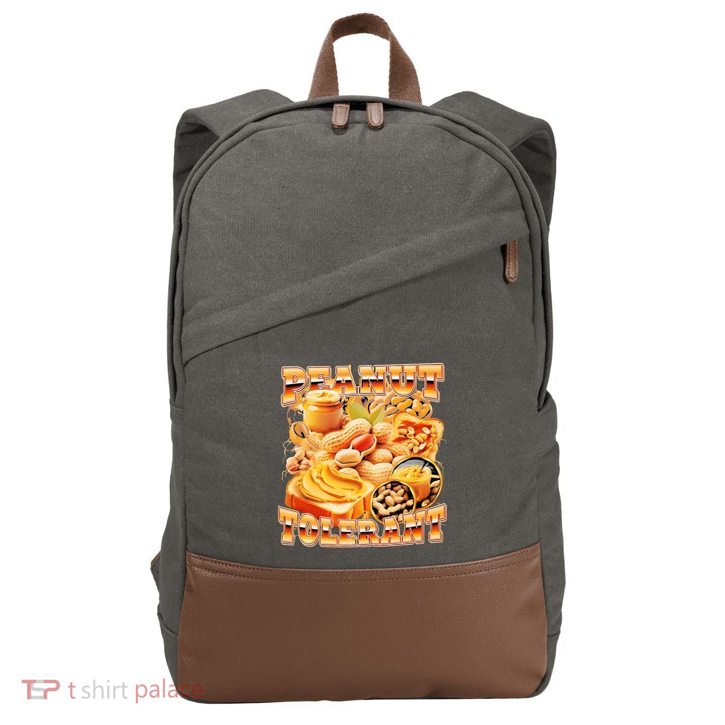 Peanut Tolerant Funny Cotton Canvas Backpack