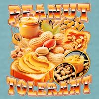 Peanut Tolerant Funny Sueded Cloud Jersey T-Shirt