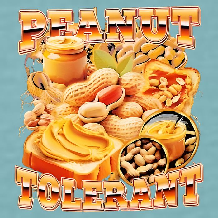 Peanut Tolerant Funny Sueded Cloud Jersey T-Shirt