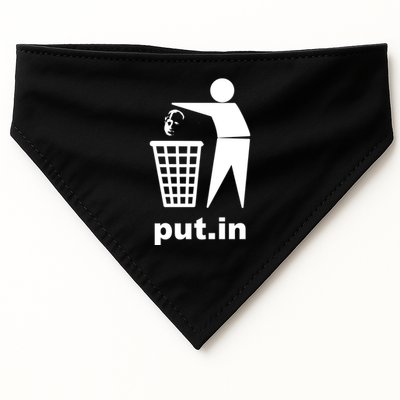 Putin Trash Funny USA-Made Doggie Bandana