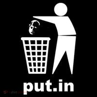 Putin Trash Funny Button