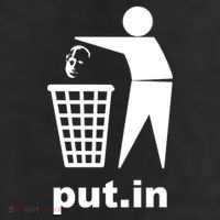Putin Trash Funny 11oz C Handle Ceramic Mug