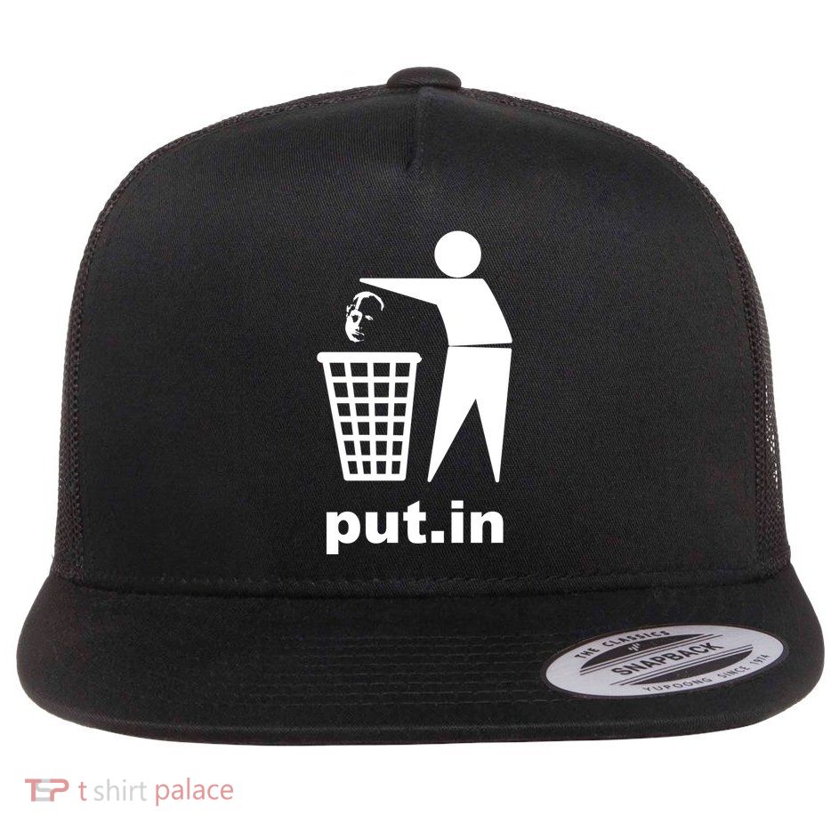 Putin Trash Funny Flatbill Hat