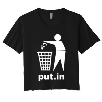 Putin Trash Funny Crop Top
