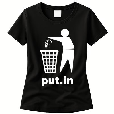 Putin Trash Funny Womens T-Shirt