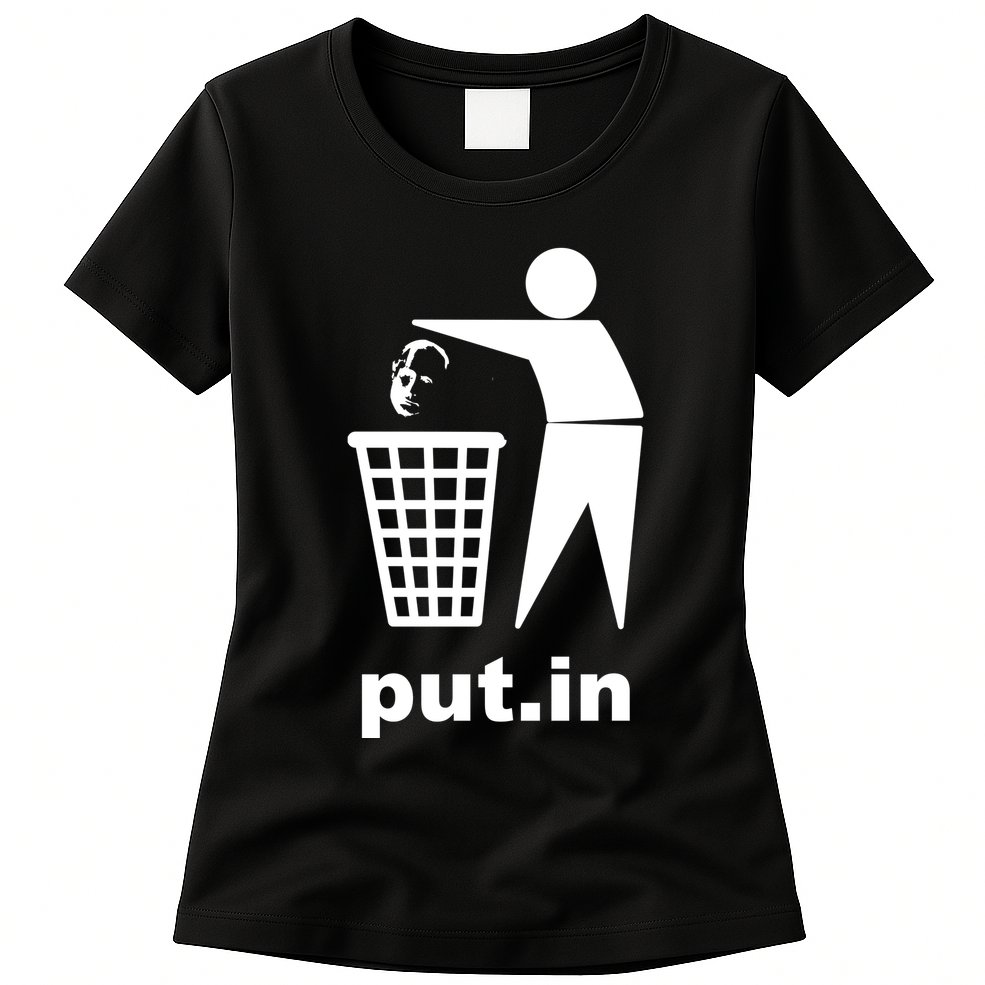 Putin Trash Funny Womens T-Shirt