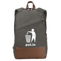 Putin Trash Funny Cotton Canvas Backpack