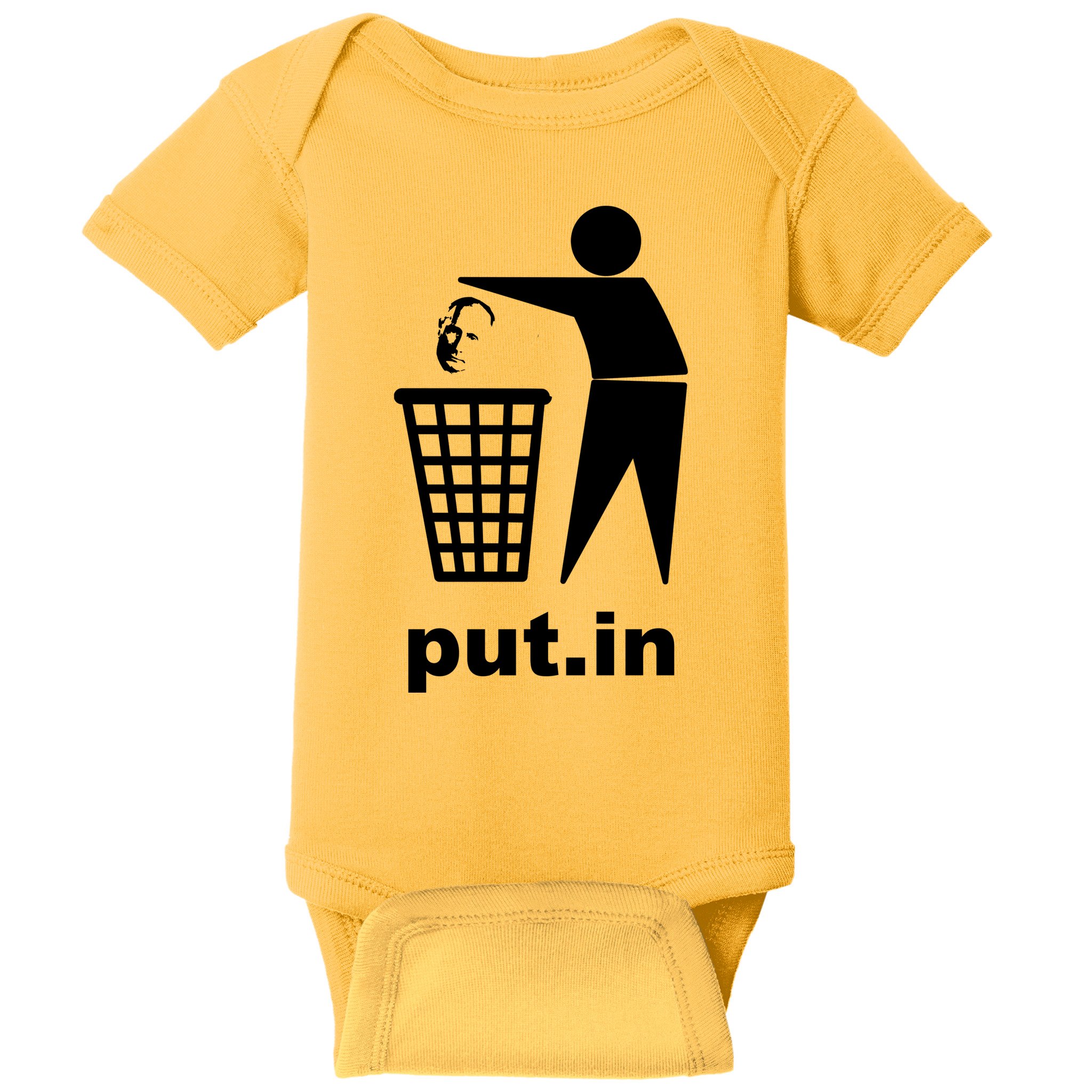 Putin Trash Funny Baby Bodysuit