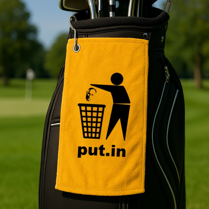 Putin Trash Funny Golf Towel