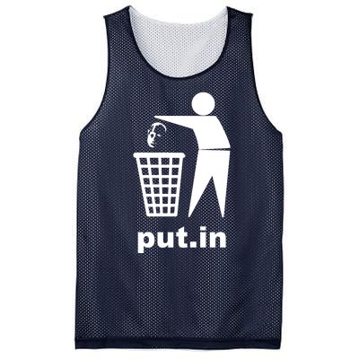 Putin Trash Funny Mesh Reversible Basketball Jersey Tank