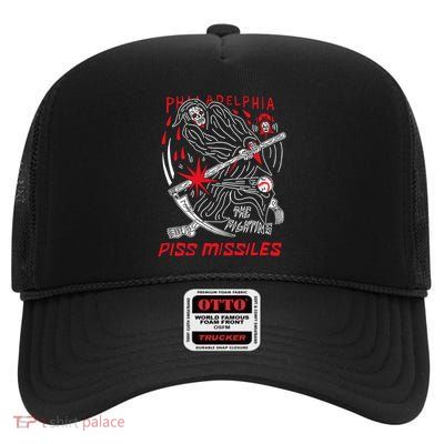 Philadelphia The Fighting Piss Missiles High Crown Mesh Back Trucker Hat
