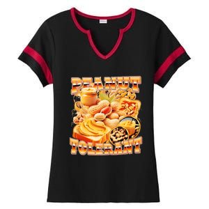 Peanut Tolerant Funny Ladies Halftime Notch Neck Tee