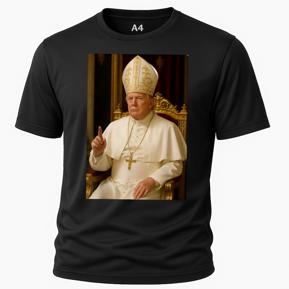 Pope Trump Funny President Trump Wants To Be The Next Pope Cooling Performance Crew T-Shirt