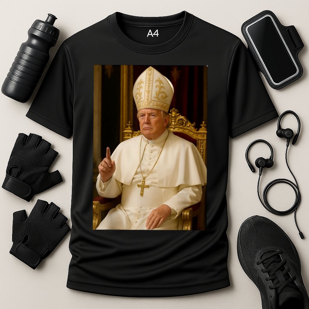 Pope Trump Funny President Trump Wants To Be The Next Pope Cooling Performance Crew T-Shirt