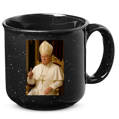 Pope Trump Funny President Trump Wants To Be The Next Pope 15oz Campfire Ceramic Mug