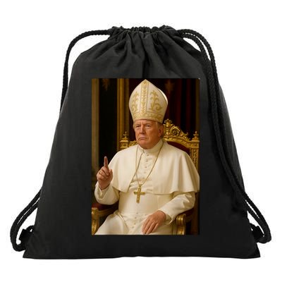 Pope Trump Funny President Trump Wants To Be The Next Pope Drawstring Bag