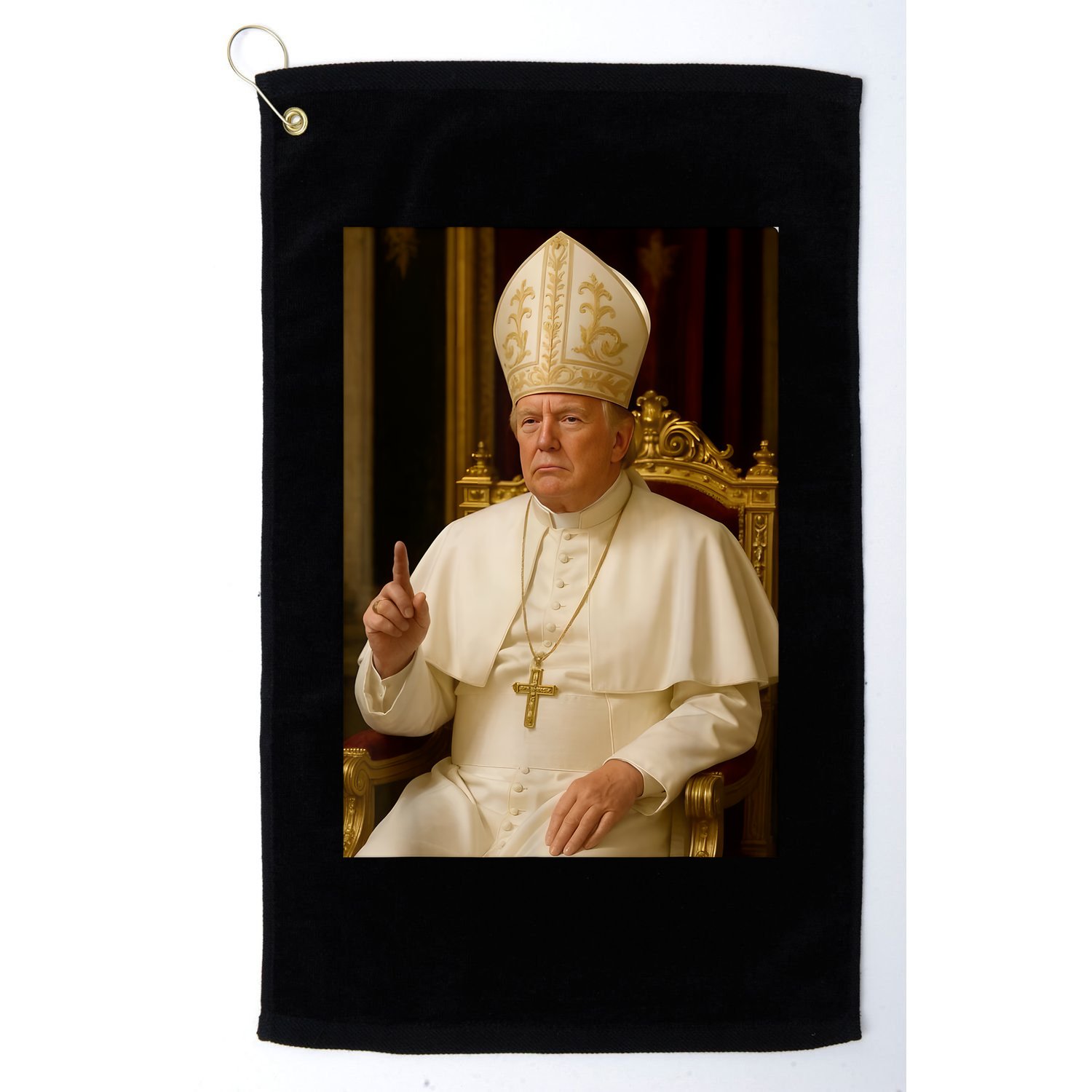 Pope Trump Funny President Trump Wants To Be The Next Pope Golf Towel