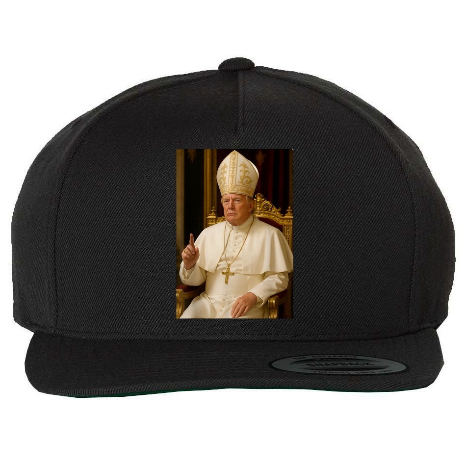 Pope Trump Funny President Trump Wants To Be The Next Pope Wool Snapback Cap