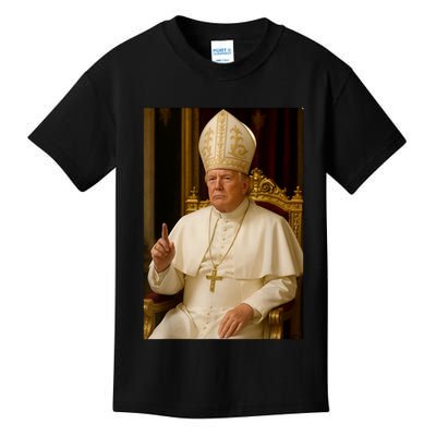 Pope Trump Funny President Trump Wants To Be The Next Pope Kids T-Shirt