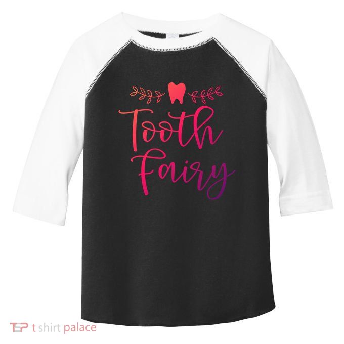 Pretty Tooth Fairy Funny Dental Hygienist Gift Toddler Fine Jersey T-Shirt