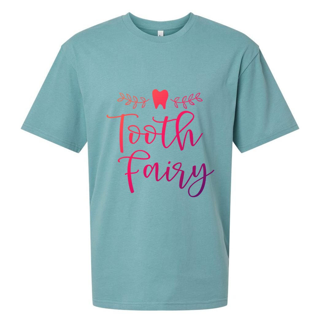 Pretty Tooth Fairy Funny Dental Hygienist Gift Sueded Cloud Jersey T-Shirt
