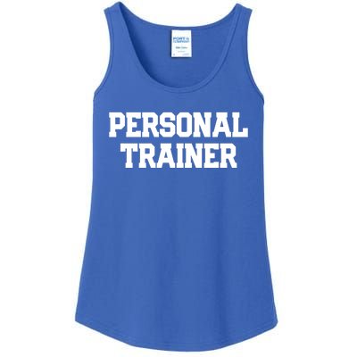 Personal Trainer Fitness Instructor Gym Training Gift Funny Gift Ladies Essential Tank