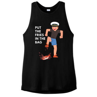 Put The Fries In The Bag Josh Block Wots Ladies PosiCharge Tri-Blend Wicking Tank