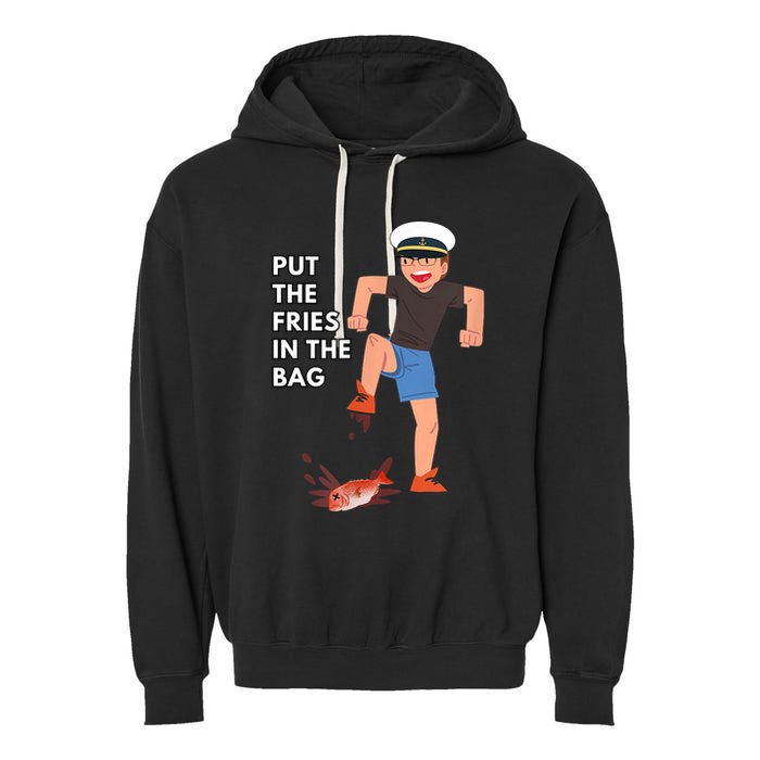 Put The Fries In The Bag Josh Block Wots Garment-Dyed Fleece Hoodie
