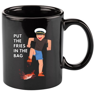 Put The Fries In The Bag Josh Block Wots 11oz C Handle Ceramic Mug