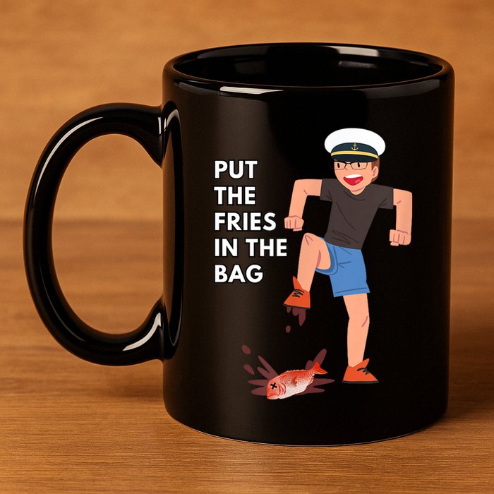 Put The Fries In The Bag Josh Block Wots 11oz C Handle Ceramic Mug