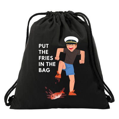 Put The Fries In The Bag Josh Block Wots Drawstring Bag