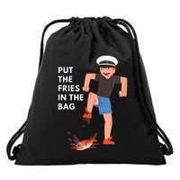 Put The Fries In The Bag Josh Block Wots Drawstring Bag