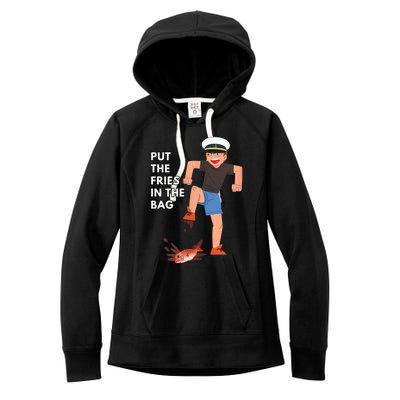 Put The Fries In The Bag Josh Block Wots Women's Fleece Hoodie