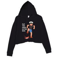 Put The Fries In The Bag Josh Block Wots Crop Fleece Hoodie